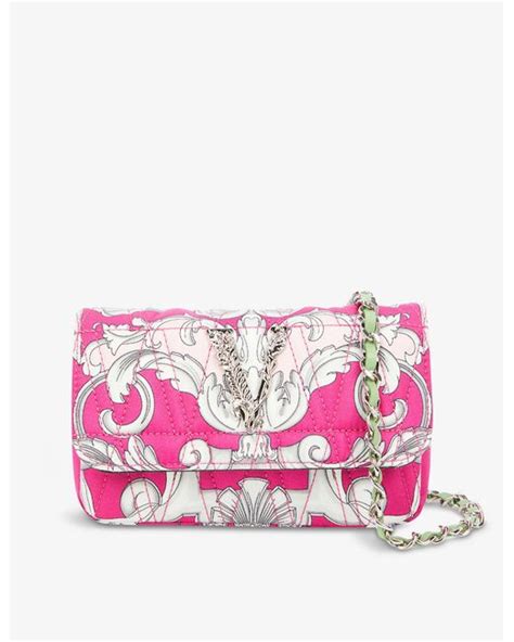 versace silk floral barocco|versace barocco pattern pink.